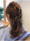 アップstyle(ハーフアップ)♪