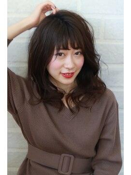 ブリーチ ラボ エーアイ 原宿店(BLEACH LABO Ai) 20代30代40代50代 色っぽふんわりミディの重軽ウェーブヘア♪