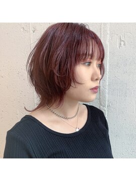 エイト 福岡天神店(EIGHT fukuoka) マッシュウルフ×カシスカラー