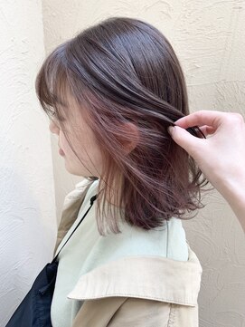 ヘアメイクガーデン(HairMake GARDEN) ミディアムボブ×インナーカラー