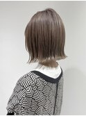 【遠藤】切りっぱなし外ハネボブ10代20代30代グレージュブリーチ
