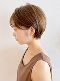 ナチュラルショート_チェリーブラウンフェミニンロング_ba404751