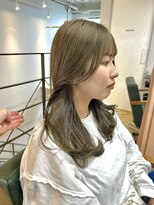 ヌープヘアーアイス(NUUP.hair ici) ブリーチなし　オリーブカラー