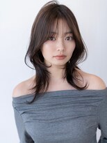 ハバナ 渋谷(HAVANA) 20代30代大人可愛いレイヤーロング/前髪パーマ/グレーベージュ