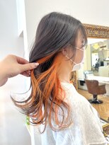 コワファースト  させぼ五番街店(COIFF1RST) オレンジ×インナーカラー