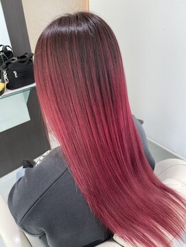 イマージュヘアー バレイヤージュカラー