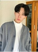 短髪ツーブロック束感モテる黒髪シークレットパーマ流行