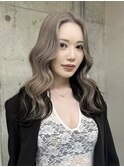 ミルクティーベージュダブルカラーインナーカラーハイライト
