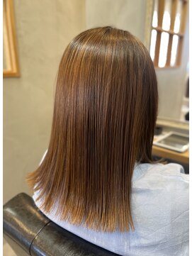 ヘア カフェ クマ(Hair×Cafe KUMA) 艶髪ストレートヘア