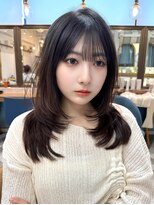 ロンドアベニール 北千住(Lond avenir)&nbsp;くびれヘア/顔周り/韓国/レイヤーカット/黒髪/ロング/前髪北千住