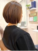 【18.ショートカット×白髪染め】縮毛矯正/小学生/キッズカット
