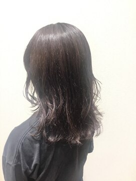 アクセ 20代30代40代大人かわいいゆるふわセミディ◎ダークブラウン
