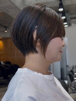 エリマ 武蔵小杉(elima)&nbsp;武蔵小杉小顔大人ショートボブアッシュカラー白髪染め丸み40代