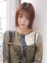 メゾンデエムスラッシュ センター北(Maison des M.SLASH)&nbsp;シールスルー/ローズブラウン/切りっぱなし/ボブディ/センター北