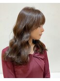 ミルクティーグレージュ髪質改善トリートメント縮毛矯正