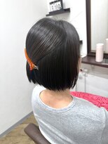ボクノ 6号店 大橋(bokuno)&nbsp;【 chika 】髪質改善縮毛矯正 / ミニボブ / 黒髪 / 切りっぱなし