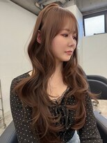 リンドトウキョウ(LINDO TOKYO)&nbsp;大阪/心斎橋/マロンベージュ/レイヤーカット/ダブルカラー/韓国