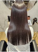 セミロング×髪質改善カラー