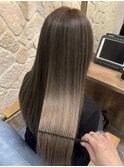 40代/ハイライト/髪質改善カラー/グレーアッシュ
