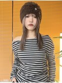 レイヤーカット/ハッシュカット/デザインカラー/ブリーチカラー