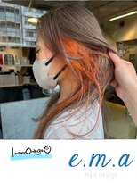 エマヘアデザイン(e.m.a Hair design)&nbsp;インナーオレンジ