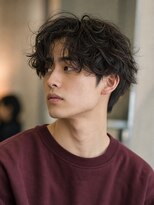 カラン エ ノエル(Calin et Noel)&nbsp;メンズショートパーマニュアンスパーマ毛流れ束感カット