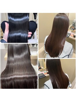 ココナ ヘア メゾンプリュス(cocona hair maison+)の写真/縮毛矯正なのにナチュラルな仕上がりに♪素髪のような質感、触り心地をぜひ体験してください。