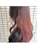 カシスパープル×インナーカラー