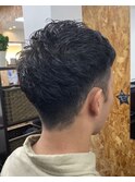 メンズ束感ショート・ツーブロック刈り上げ
