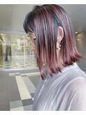 筋感かわいいピンクパープル*色落ち綺麗