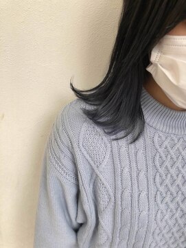 テオ(Theo) Theo /インナーカラー/ 巻き髪風パーマ／セミロング