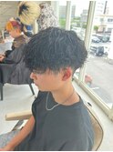 滋賀、南草津、メンズ美容室、波巻きツイストスパイラルパーマ