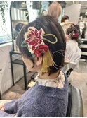 【立川CRES吉岡俊】卒業式ヘア 袴着付★