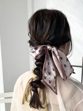 ヘアー ミュゼ 柱店(HAIR Musee) お呼ばれヘアー/リボンアレンジ