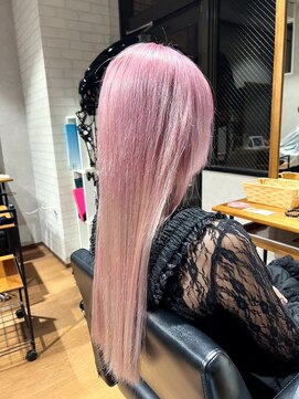 ビス ヘア アンド ビューティー 西新井店(Vis Hair＆Beauty) 大人可愛いふんわりカールミストバング外国人風カラーブリーチ