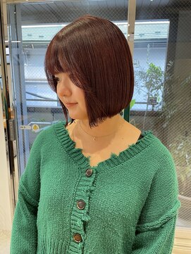 グリーン 町田(green) 赤髪 bob