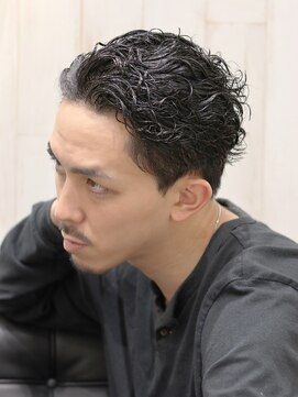 ヨシザワインク プレミアム 横浜 桜木町店(YOSHIZAWA Inc. PREMIUM) 濡れ髪かき上げツイスパメンズバーバービジカジスタイル