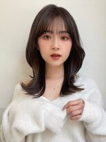 ハニーシブヤ(HONEY shibuya) くびれレイヤー　リバース巻き　アッシュブラック