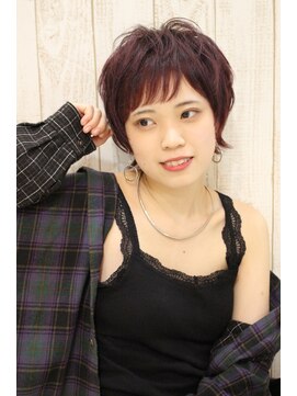 フリーダムアンドワークス 2nd(Freedom And Works) ショートウルフ× cherry red