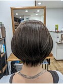 可愛らしさの丸みショートボブ