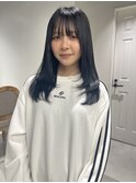 透ける暗髪はブルーブラックがおすすめです☆