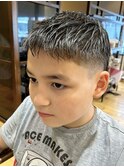ピンクベージュ丸みショートボブマッシュショートくびれショート