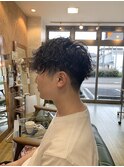波巻きパーマ