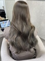 髪質改善カラー　オリーブベージュ
