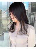 イヤリングカラーインナーカラーブリーチハイトーンダブルカラー