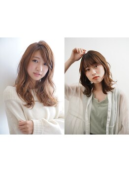 個性を生かすミディアム・ロングヘア☆顔回りにレイヤーと動きを足すことで大人カワイイ透明感をプラス♪