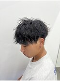 MEN’S HAIR/サーフカール/刈り上げセンターパート/木更津