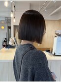 顎下2cm切りっぱなしボブ