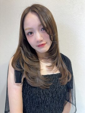 ベル サウス(BHEL south) レイヤーカット顔周り/ベージュカラー/津/久居