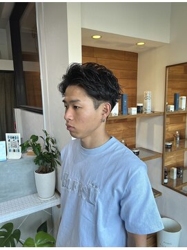 イロプラスソイ(iro + soi) 大人フェザーパーマ！！　iro+soi オオミダ！！